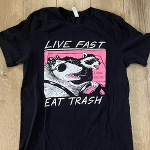 Live Fast Eat Trash Possum Tee